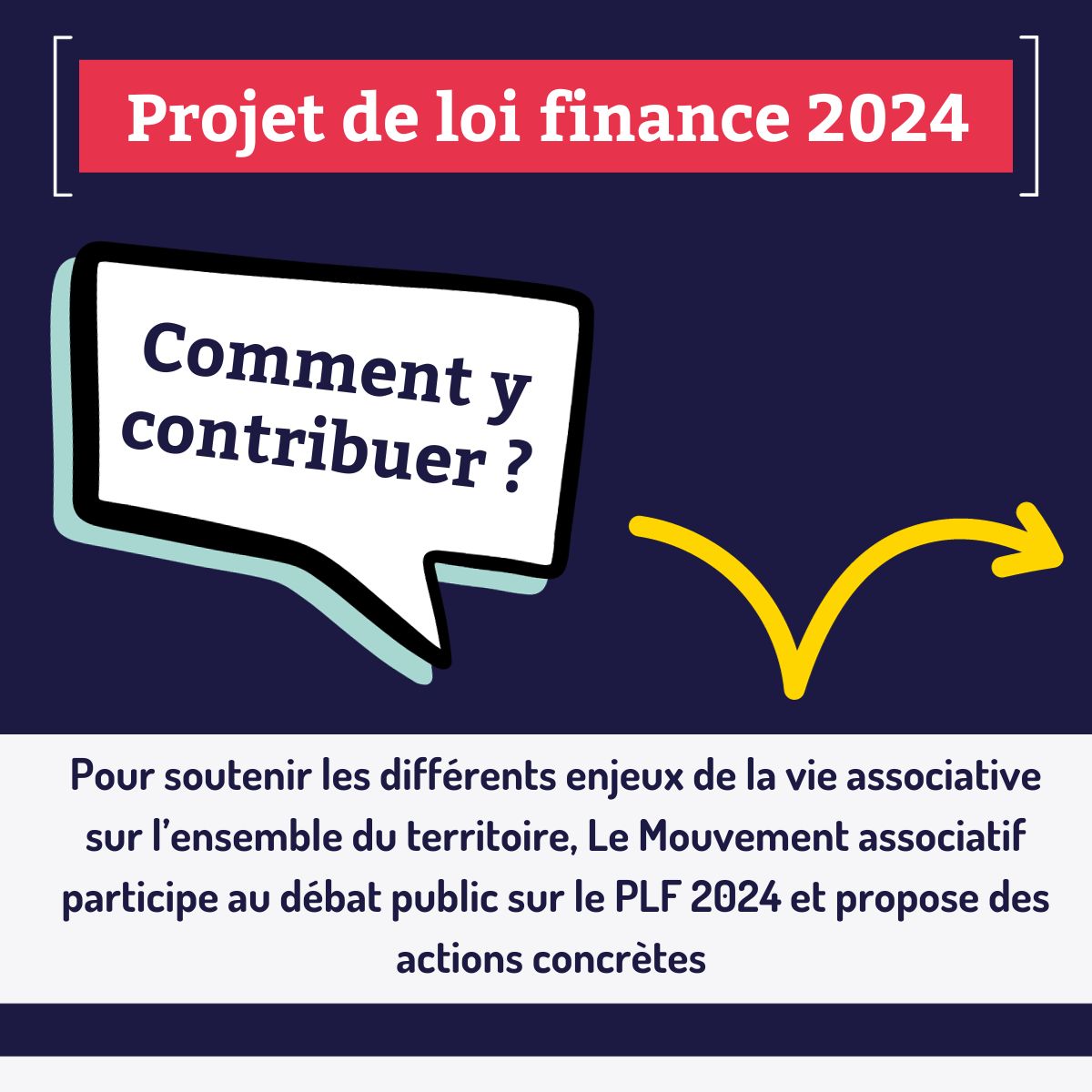 image du post 'Projet de loi de finances 2024 : Quel soutien apporter aux associations ? '