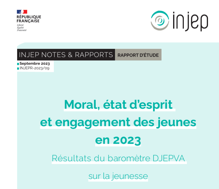 image du post 'Baromètre de la DJEPVA - Moral, état d'esprit et engagement des jeunes en 2023'